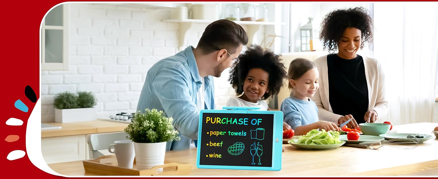 Bravokids 10 Inch LCD Writing Tablet for 3-8 Year Olds - Electronic Drawing Pad and Doodle Board as Educational Birthday Gifts for Girls and Boys (Pink) 24hrsmart